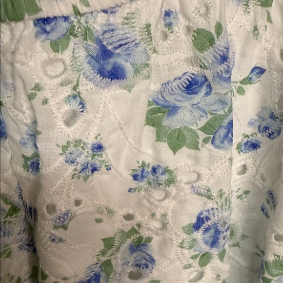 NWT Altar'd State Corrine Floral Blue and Cream Dress XL Size 14 - Picture 8 of 12
